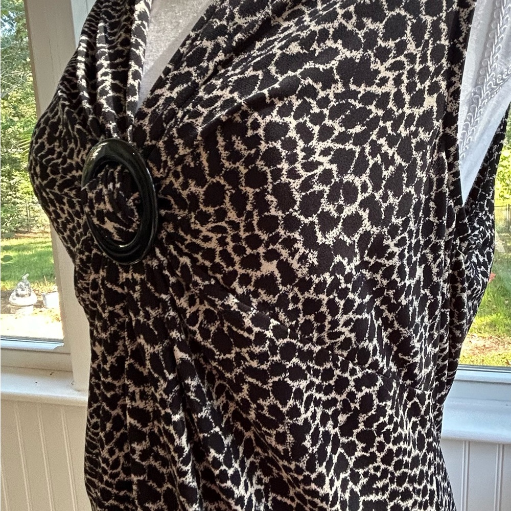 Vintage 90’s CHAUS V-Neck Leopard Print Sleeveless Blouse Top Gently Worn EUC!!! - Picture 4 of 11